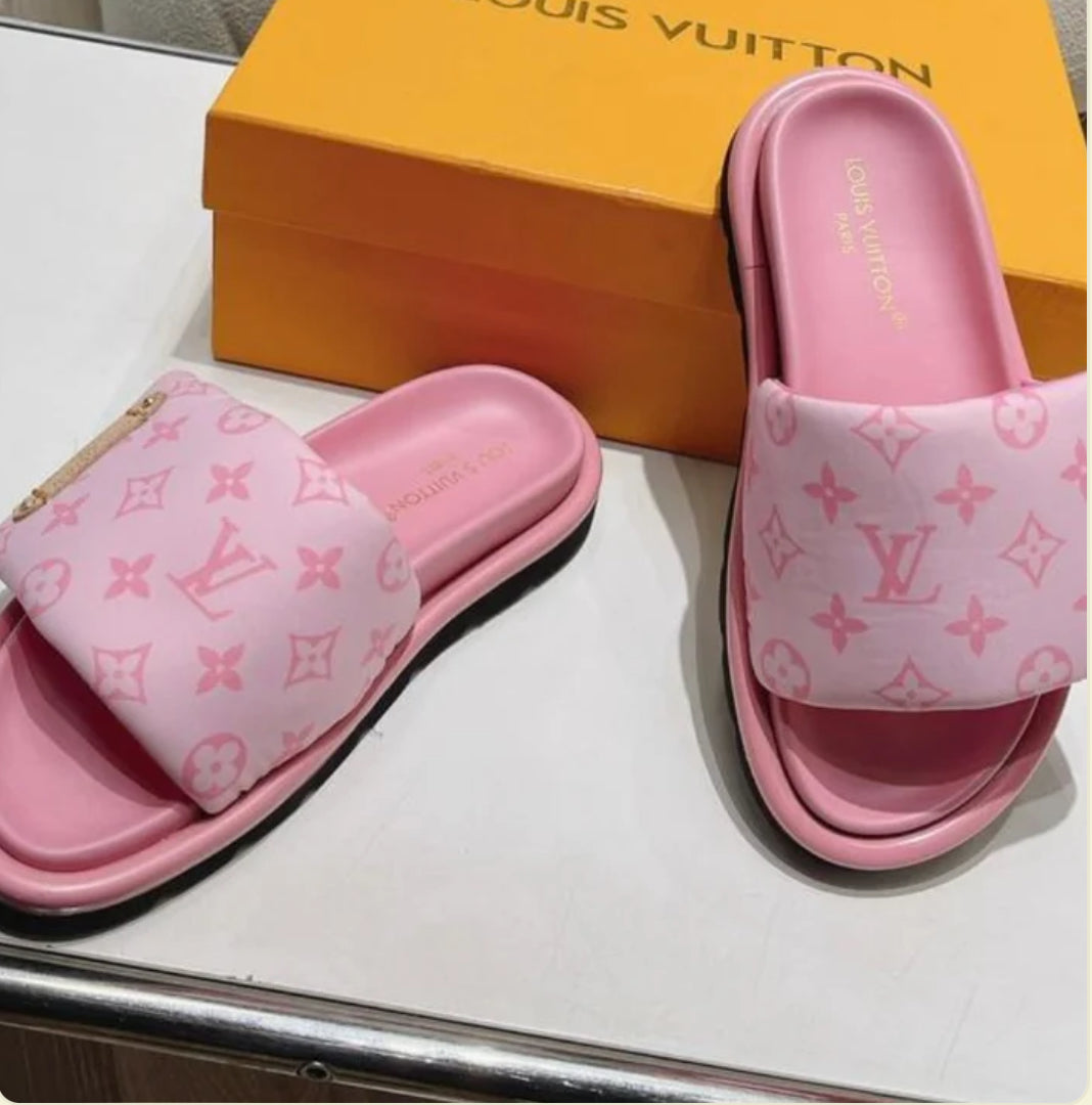 "LV" Pillow Slides